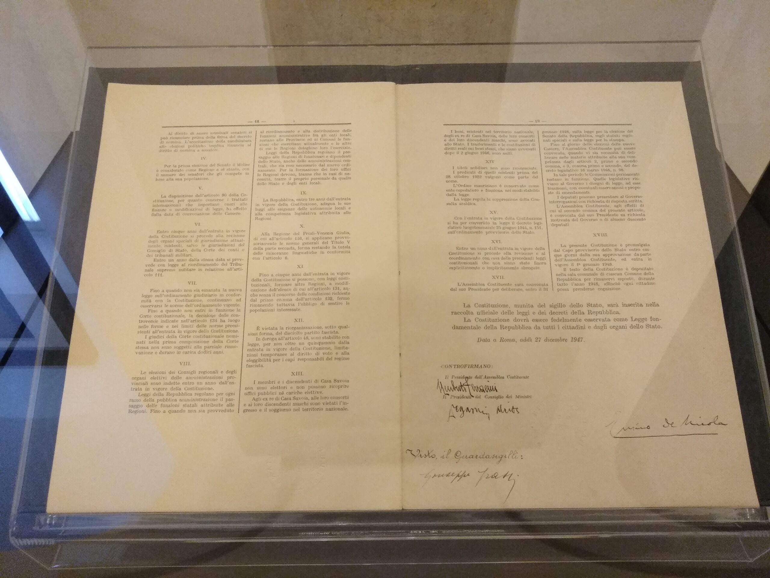 La verità sulla Costituzione del 1948